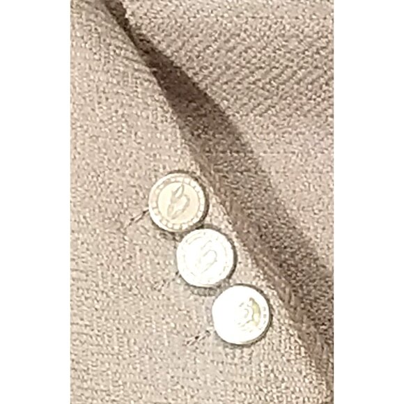 Mens Vtg Y2K Bartolini Blazer Sport Coat Camel Hair Wool Herringbone Gold Button - Picture 8 of 11